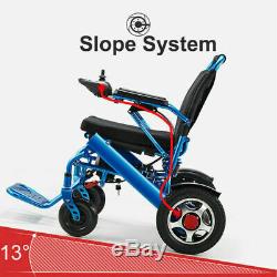 2019 Portable Folding Electric Wheelchair Wheel chair Lightweight Aid Foldable