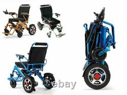 2020 Portable Folding Electric Wheelchair Wheel chair Lightweight Aid Foldable