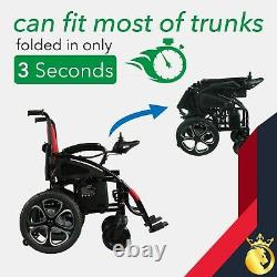 2021 Fold & Travel Lightweight Foldable Electric Wheelchair