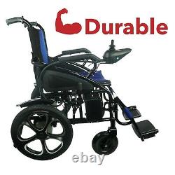 2021 New FDA Approved Blue Foldable Lightweight Electric Scooter Wheelchairs
