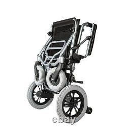 2021 Portable Folding Electric Wheelchair Wheel chair Lightweight Aid Foldable