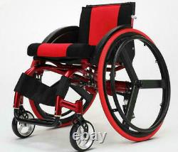 24 Sports Athletic Wheelchair Foldable Aluminum Alloy Lightweight Trolley AU1