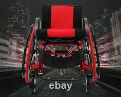 24. Sports Athletic Wheelchair Foldable Aluminum Alloy Lightweight Trolley GB