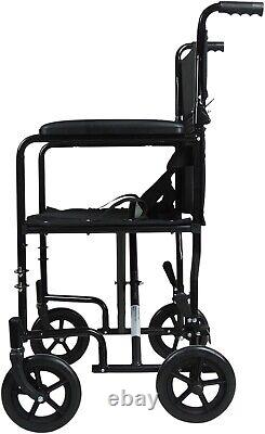 AIDAPT Black Aluminium Compact Wheelchair VA172