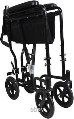 AIDAPT Black Aluminium Compact Wheelchair VA172