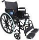 Aidapt Black Self Propelled Steel Transit Wheelchair Va166black