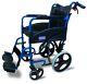 Aidapt Blue Aluminium Compact Transport Wheelchair Va170blue