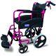 Aidapt Pink Aluminium Compact Transport Wheelchair Va170pink