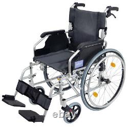 AIDAPT Silver Deluxe Lightweight Self Propelled Aluminium Wheelchair VA165SILVER
