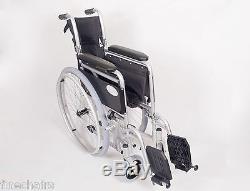 AMW002S Lightweight Aluminium Self Propelled Folding Wheelchair Removable Wheels