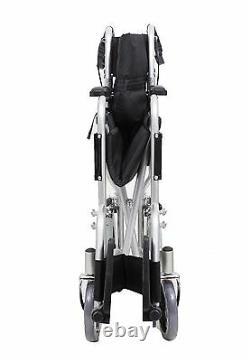 AMW004 Lightweight Aluminium Folding Transit Travel Wheelchair Weighs 11 KG