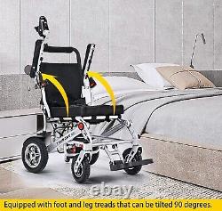 Adult Travel Folding Electric Wheelchair Portable Lightweight Powerchair