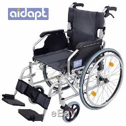 Aidapt Deluxe Lightweight Folding Self Propelled Aluminium Luxury Wheelchair