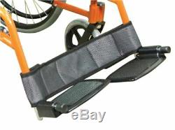 Aidapt Deluxe Lightweight Folding Self Propelled Aluminium Wheelchair Orange