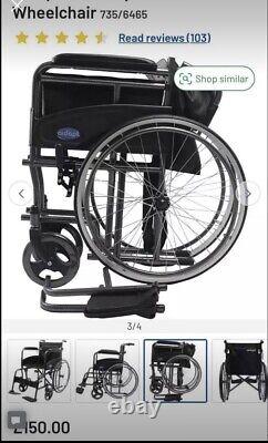 Aidapt Deluxe Self-Propelled Transit Chair Black