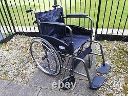 Aidapt Deluxe Self-Propelled Transit Chair Black hardly used