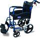 Aidapt Folding Lightweight Attendant Propelled Aluminium Wheelchair With 18