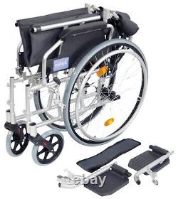 Aidapt Lightweight Self Propelled Aluminium Wheelchair Silver VA165SILVER