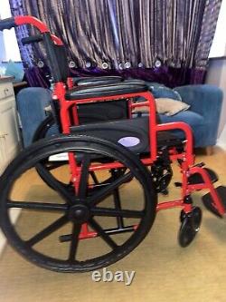 Aidapt self-propelled wheelchair Red