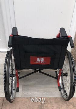 All Aid Wheelchair Folding Lightweight Used Good Condition Parts Missing