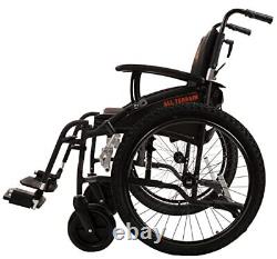 All Terrain Lightweight Folding Manual Self Propelled Aluminium Wheelchair