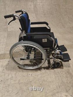 Aluminium Folding Wheelchair Self Propelled Lightweight Transit Hand Brake