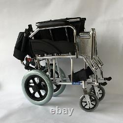 Aluminium Travel Wheelchair Lightweight & Fully Folding Attendant Chair