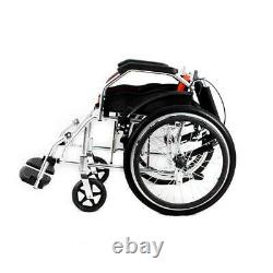 Aluminium Travel Wheelchair Lightweight Fully Folding Self Propelled UK