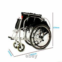 Aluminium Wheelwing Travel Wheelchair Lightweight Fully Folding Self Propelled