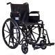 Black Deluxe Self Propel Folding Portable Travel Lightweight Wheelchair 18