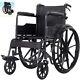 Black Frame Foldable Transport Wheelchair Max User Weight 110kg Collect Nn5