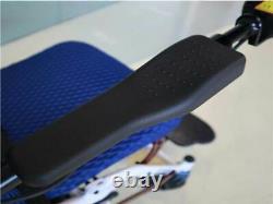 Blue 18kg Ultra Lightweight High Power 500W Portable Folding Electric Wheelchair