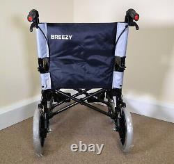 Breezy Moonlite Transit Crash Tested Wheelchair Lightweight 16 Narrow Slim Seat