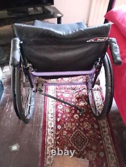 Cadbury's Purple DaVinci Used Compatta Folding Wheelchair