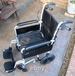 Careco Aluminium Traveller Wheelchair + FREE Gel Sheepskin Seat Cushion £210RRP