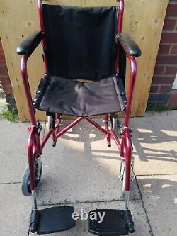 Coopers Lightweight Push wheelchair Model 7707 Red