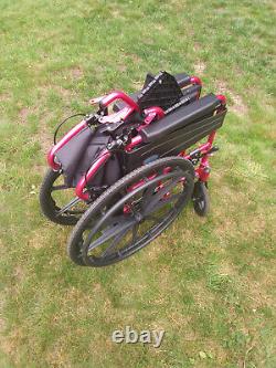 DAYS Escape Lite wheelchair in red, barely used