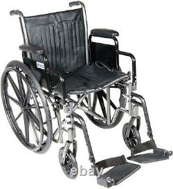 DRIVE 1 EA Silver Sport 2 Dual Axle Wheelchair SSP218DDA-SF Lightweight CHOP