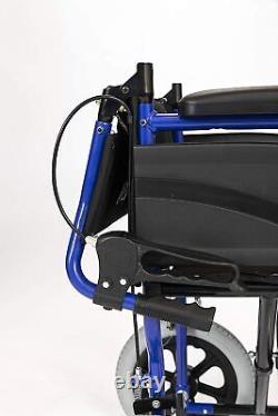 Dash Express Lightweight folding Transit aluminium travel wheelchair handbrakes