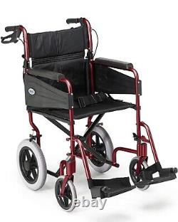 Days Escape Aluminium Wheelchair Ruby Red. Never used
