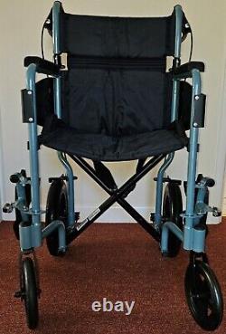 Days Escape Folding Wheelchair, Lightweight Mobility Aid with Removable Footrest