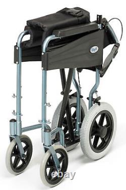 Days Escape Lite Aluminium Lightweight Folding Wheelchair Silver Blue 16