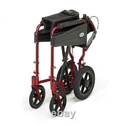 Days Escape Lite Attendant-Propelled Wheelchair 16 Ruby Red- 091556901