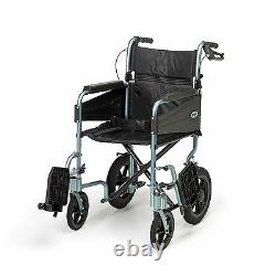 Days Escape Lite Attendant-Propelled Wheelchair Silver Blue 16 091311521