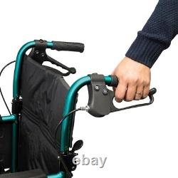 Days Escape Lite Attendant Standard Wheelchair Racing Green