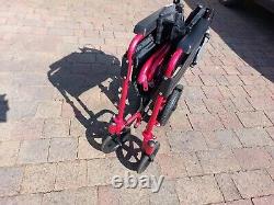 Days Escape Lite Folding Wheelchair Ruby Red Standard Size