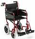 Days Escape Lite Lightweight Aluminium Folding Wheelchair Ruby Red 18