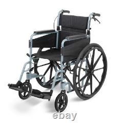 Days Escape Lite Self-Propelled Wheelchair Silver Blue 18 091566249