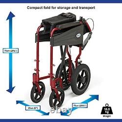 Days Escape Lite Wheelchair, Self Propelled Lightweight Aluminium with Folding f