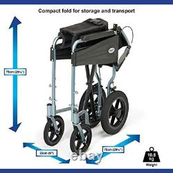 Days Escape Wheelchair, Lite Aluminium, Lightweight with Folding Frame, Mobility